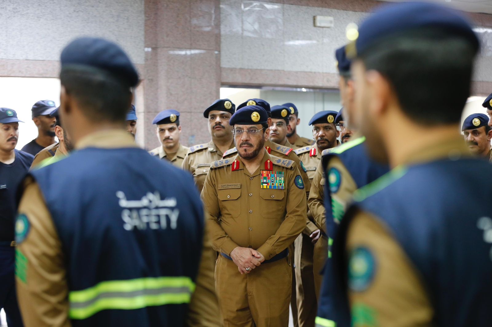 *اللواء الفرج يقف على أعمال الدفاع المدني بالمدينة المنورة*