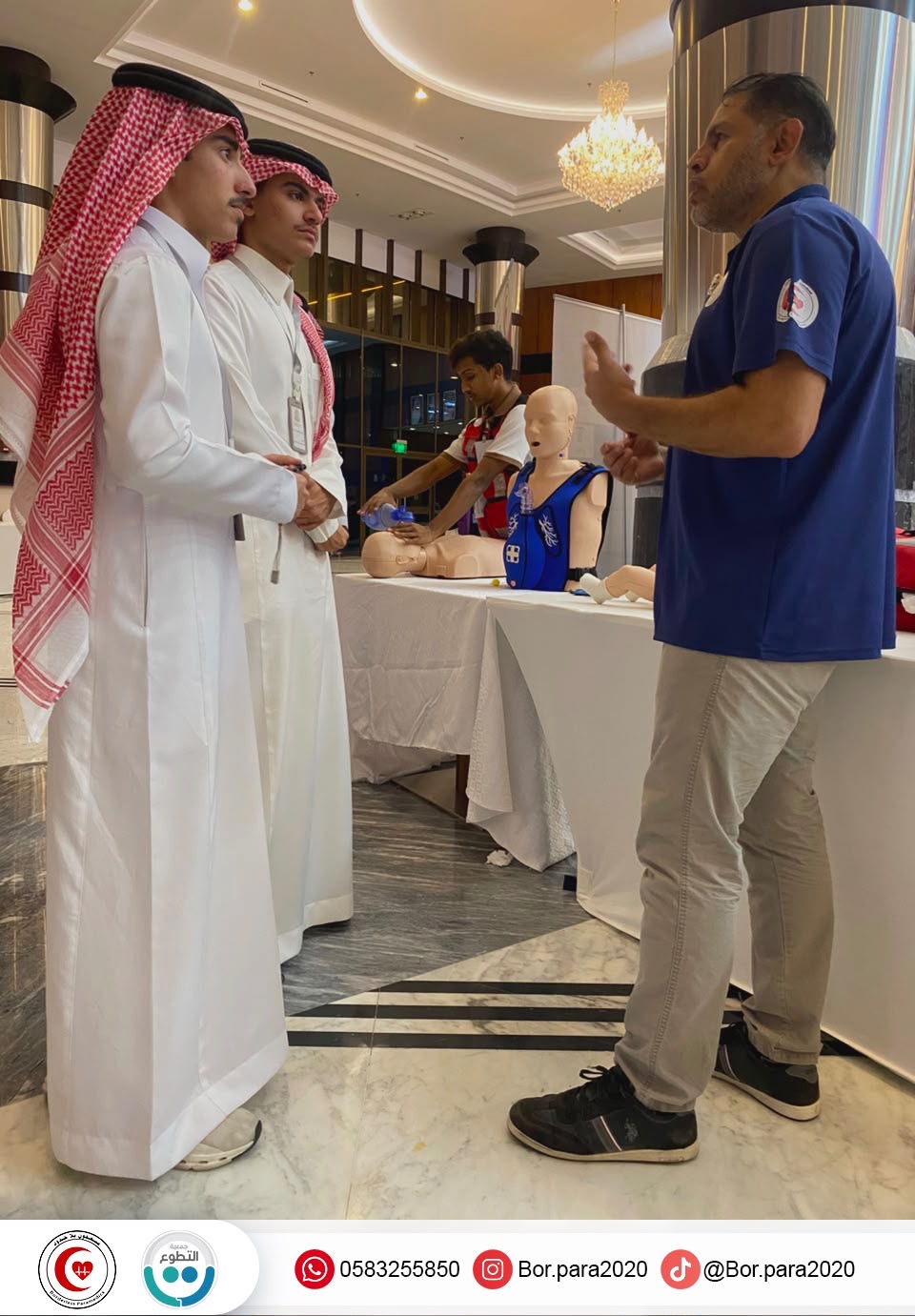 مسعفون بلا حدود يشارك بركن توعوي في ملتقى التطوع الاحترافي للأيتام بالخبر