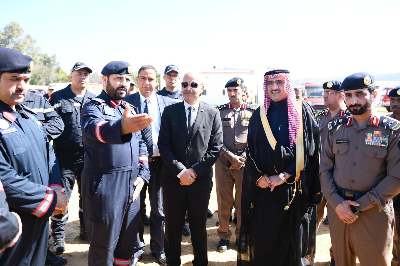 فريق البحث والإنقاذ السعودي يختتم مشاركته بجمهورية تونس.