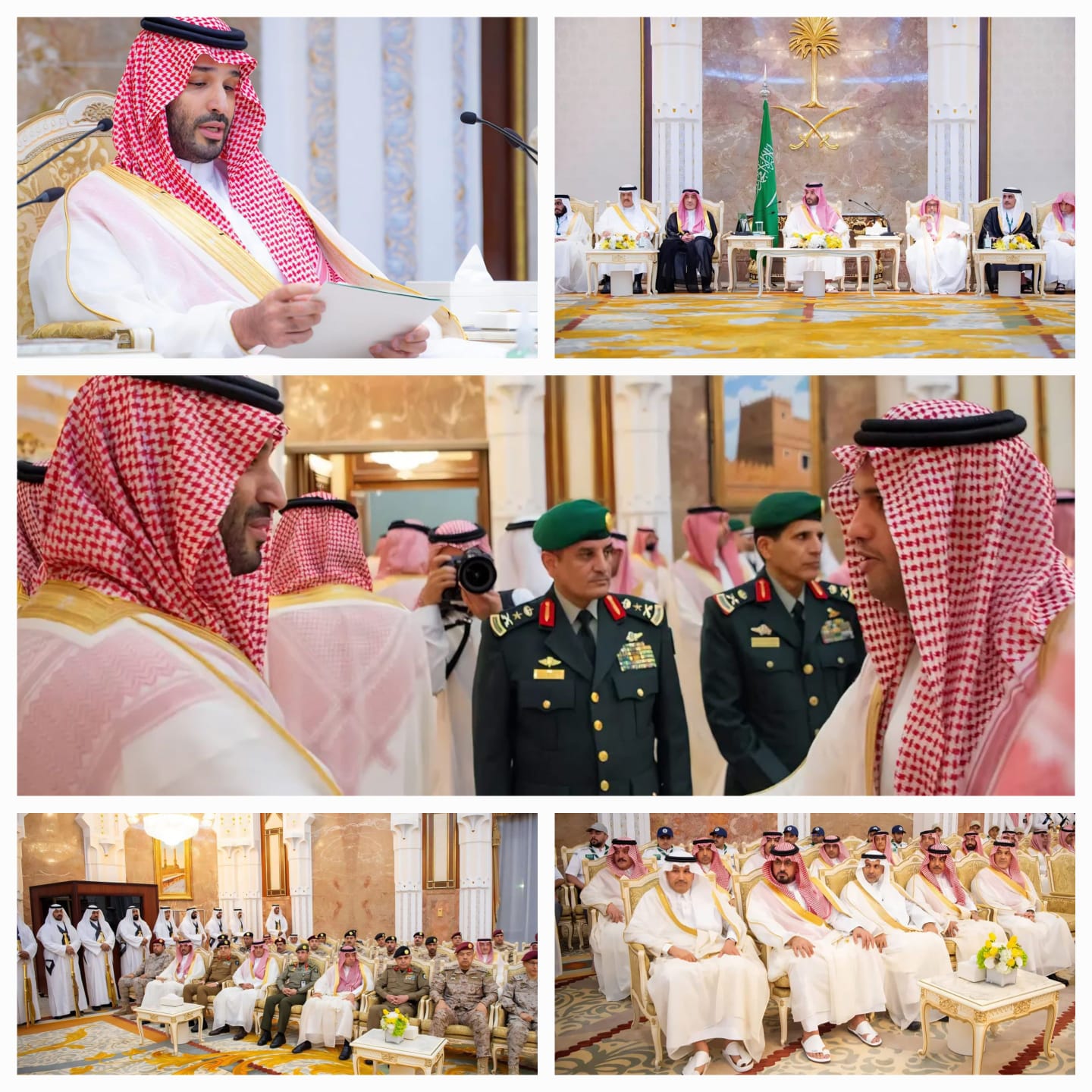نيابةً عن خادم الحرمين الشريفين.. سمو ولي العهد يستقبل المهنئين بعيد الأضحى المبارك في الديوان الملكي بقصر منى