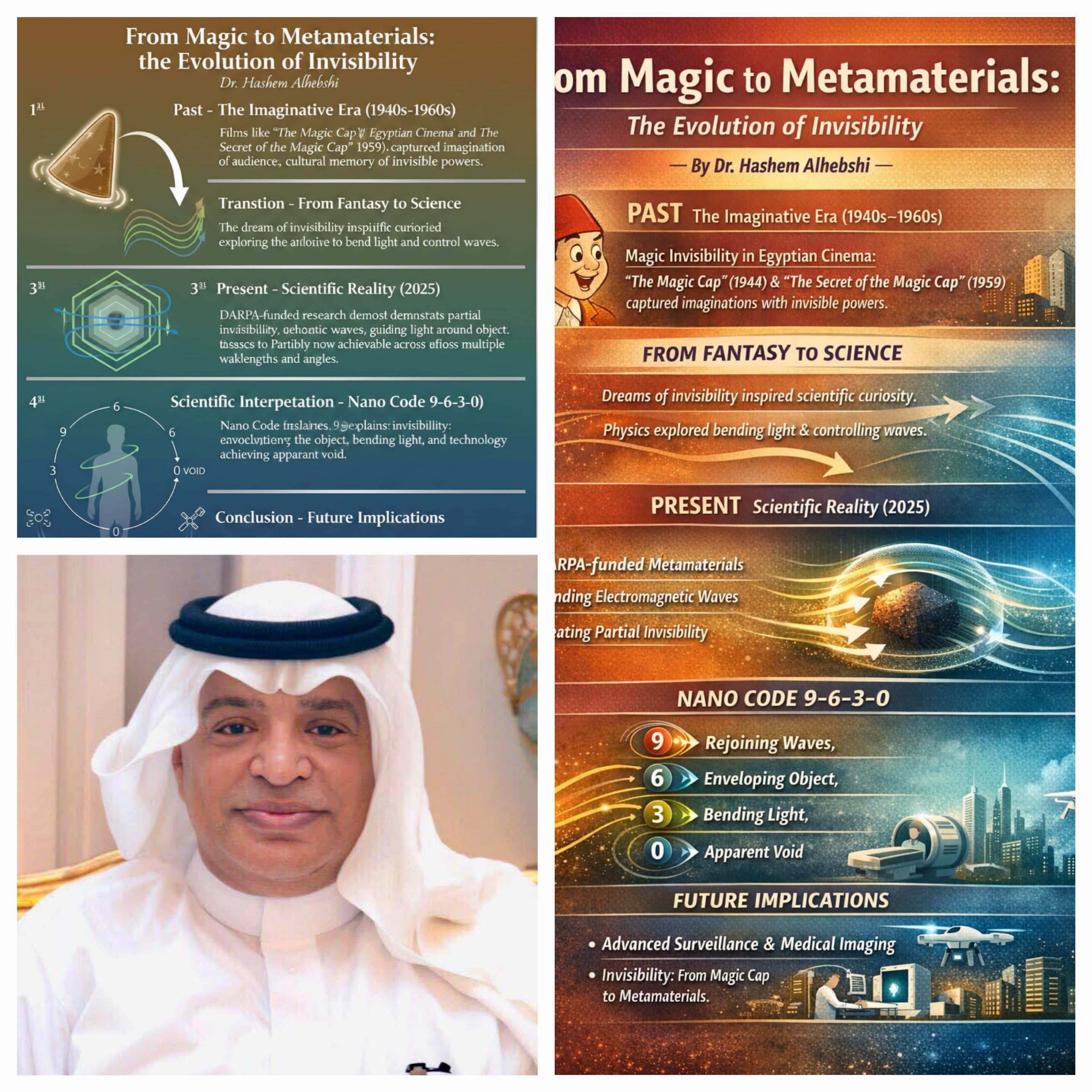 من الخيال إلى العلم، رحلة طاقية الإخفاء.  