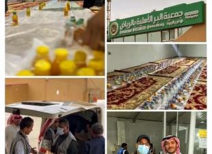 مشاركة فريق رياض بايكرز مع جمعية البر الأهلية بالرياض *لمشروع إفطار صائم*